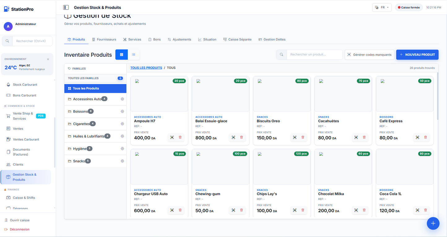STATION PRO - Logiciel  de Gestion Station Service