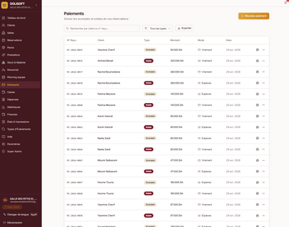 DOLISOFT — Le logiciel de Gestion des salles des fêtes