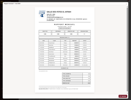 DOLISOFT — Le logiciel de Gestion des salles des fêtes